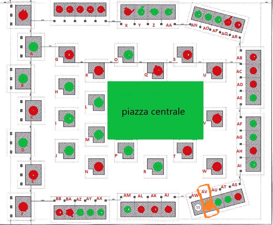 Mappa della posizione dell'appartamento T1 AV